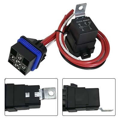#ad 5Pin Heavy Duty Cables Automotive Relay For Powering Off Road Lights Marine Kit $17.90