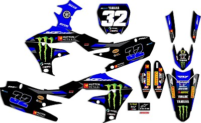 #ad 2023 Yamaha YZF 250 Hutten Metaal Yamaha Race Team Graphics Kit Plates 2019 2023 $134.99