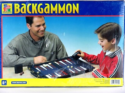 #ad Vintage Backgammon Board Game Pavilion Case Blue Briefcase Toys R Us New Sealed $29.74