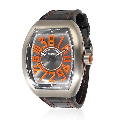 #ad Franck Muller Vanguard Crazy Hours V45 CH TT BK OR Men#x27;s Watch in Titanium $9750.00