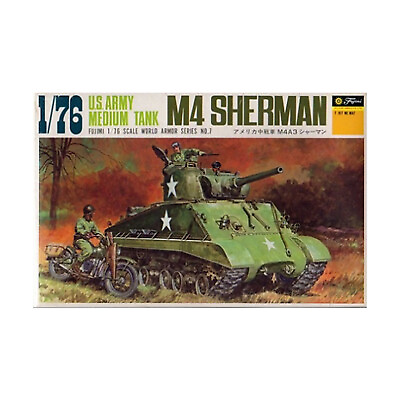 #ad Fujimi WWII Model 1:76 M4 Sherman VG $32.95
