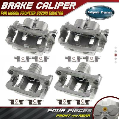 #ad 4pcs Brake Calipers for Nissan Frontier 05 16 Suzuki Equator 09 12 Front amp; Rear $169.78