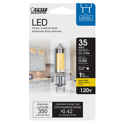 #ad Feit Electric acre G8 G8 LED Bulb Warm White 35 Watt Equivalence 1 pk $11.99