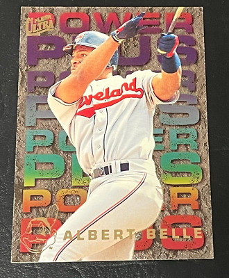 ALBERT BELLE 1995 Fleer Ultra Power Plus Insert Card #1 Cleveland Indians $3.00