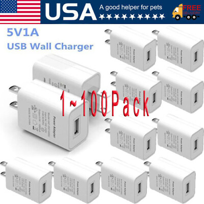 #ad Universal 5V 1A US Plug USB AC Wall Charger Power Adapter For Smart Phone Lot $57.19
