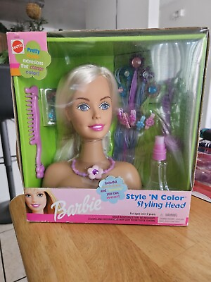 #ad Mattel Barbie Style N Color Styling Head Vintage 2000s New $49.95