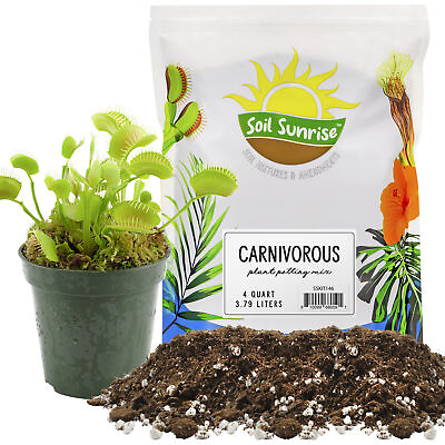 #ad Carnivorous Plant Potting Soil Mix 4QT for Venus Fly Trap Pitcher Plant Sundew $15.99