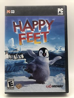 #ad HAPPY FEET PC CD ROM SOFTWARE VIDEO GAME BONUS FEATURES WARNER BROS $11.73