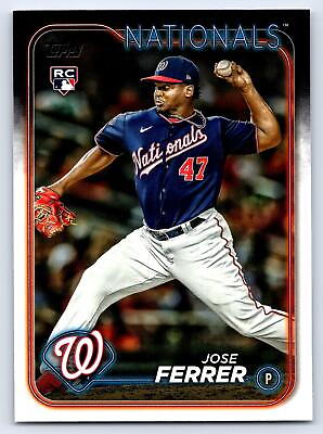 #ad 2024 Topps Series 1 Jose Ferrer RC Rookie #85 Washington Nationals Baseball Card $3.99