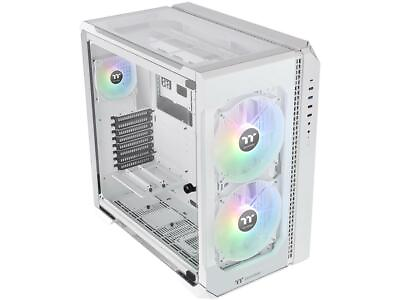 Thermaltake View 51 Snow Motherboard Sync ARGB E ATX Full Tower Gaming Computer $179.99