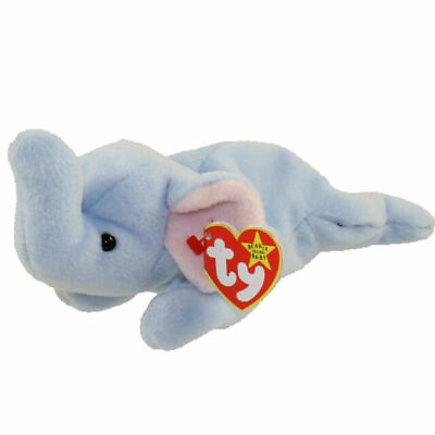 #ad Ty Beanie Babies Peanut The Elephant Light Blue $600.00