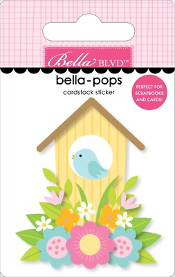 #ad Just Because Bella Pops 3D Stickers Flower Garden 6 Pack $15.86
