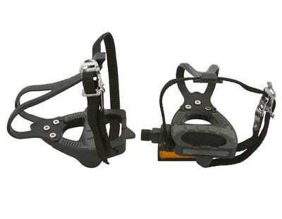 #ad #ad NEW ABSOLUTE GENUINE 399 BICYCLE PEDALS WITH TOE CLIPS 9 16quot; IN BLACK GREY. $27.99