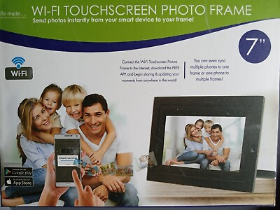 #ad Life Made Wi Fi TouchScreen Phote Frame 7 inch New in opened Box # LMWFPF7 R $69.99