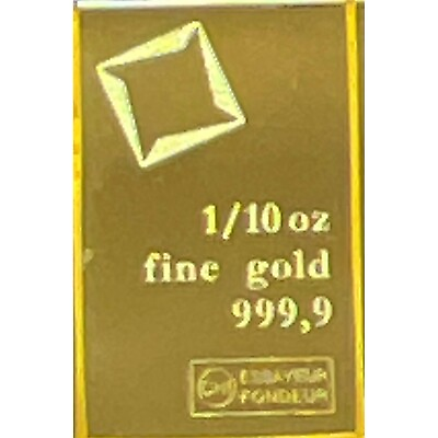 #ad 1 10th oz Gold CombiBar™ Valcambi Suisse .9999 Fine Gold In Stock $258.26