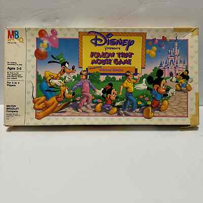 #ad Vintage Disney Follow That Mouse Game by Milton Bradley Mickey Mouse $14.99