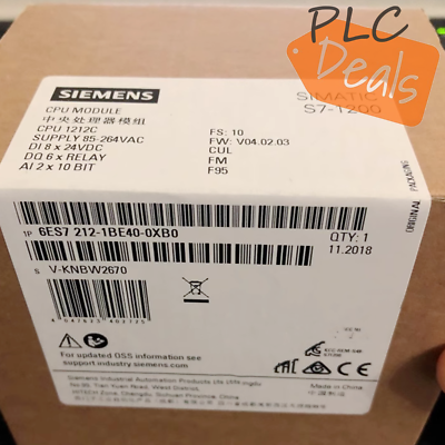 #ad 1PC New in Box Siemens 6ES7212 1BE40 0XB0 module Fast Shipping $226.72