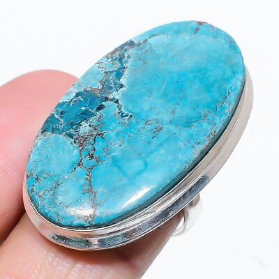 #ad Natural Tibetan Turquoise Gemstone 925 Sterling Silver Gift Ring Size 7 Gift b80 $9.99