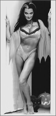 #ad Lily Munster Halloween Black And White 8x10 Picture Celebrity Print $3.99