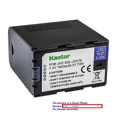 #ad Kastar Replacement Battery for OEM JVC SSL JVC50 SSL JVC70 SSL JVC75 BN S8I50 $173.99