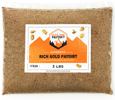 #ad 3 POUNDS Rich Unsearched Gold Paydirt gold panning concentrates ADDED GOLD $27.50