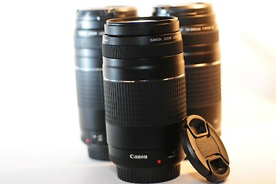 ONE Canon EF 75 300mm f 4 5.6 III lens NICE for EOS 620 Rebel T 90D 80D 5D 6D 7D $108.85