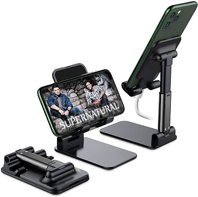 #ad Cell Phone Stand Tablet Mount Fordable Desktop Holder Cradle Dock Mobile iPhone $5.88