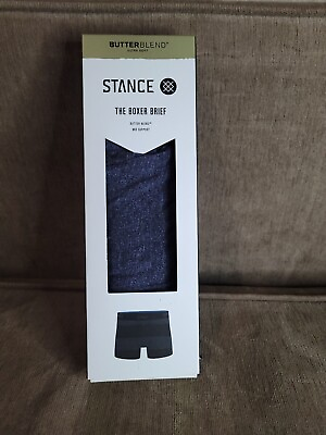 #ad NWT Men’s Stance Underwear Boxer Brief Butter Blend blue Black Stripe Small $25.00