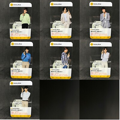 #ad BTS × LEMONA JUNGKOOK JHOPE JIN JIMIN V SUGA RM Official Card $8.82
