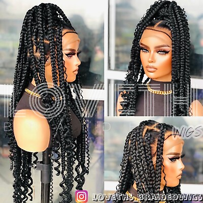 #ad Ready to ship next day 2days FREE SHIPPING Full lace knotless Braided wig $116.00