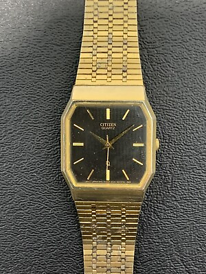 #ad Vintage Citizen Men#x27;s Watch Original Gold Parts Or Repair Quartz 4031 S06525 $24.99