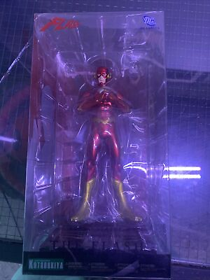#ad Kotobukiya DC Comics ArtFX Justice League The Flash 1 10 Scale Statue Rare $60.48
