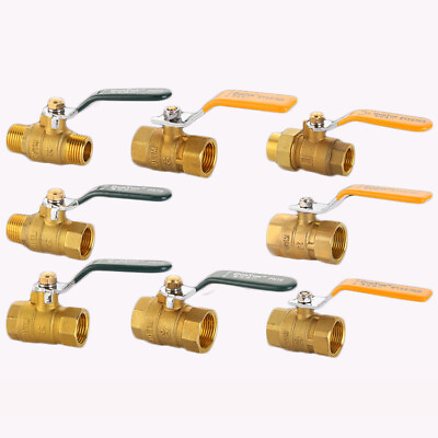 #ad 1 2quot; 3 4quot; 1quot; Brass Male Female Thread Water Gas Pipe Ball Valve Shut Off Valve $21.09