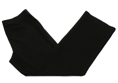 #ad Eileen Fisher Straight Leg Dress Pants Womens M Italian Fabric Side Zip Black $28.95
