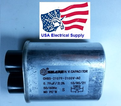 #ad New Microwave Oven H.V. High Voltage Capacitor Model: CH85 21079 2100VAC 079uF $8.09