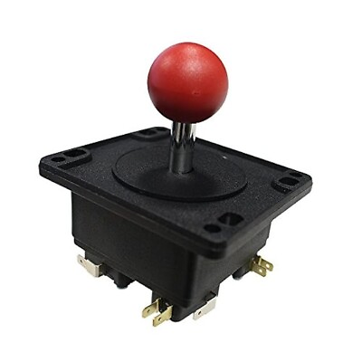 #ad 50 6084 112R00 Pac Man Gaming Red Round Arcade Joystick With 4 Microswitches $34.97