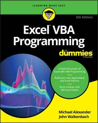 #ad #ad Excel VBA Programming For Dummies Paperback By Walkenbach John GOOD $12.02