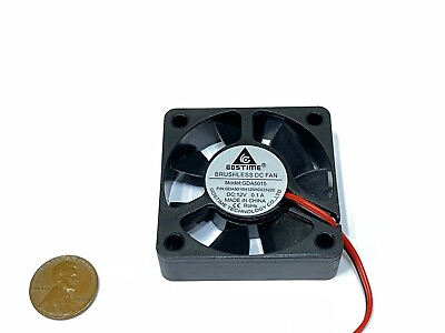 #ad 1 Piece 12v 50mm x 15mm Cooling Fan Brushless Axial 5015 50x50x15mm 2Pin E34 $8.44