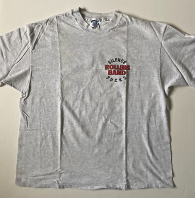 #ad Rollins Band Silence Sucks Volume Tour U.S.A. 1992 T Shirt Mens XL Original Used $298.98