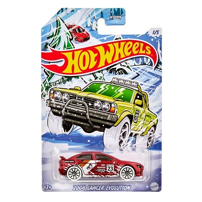 #ad Hot Wheels Christmas 2008 Lancer Evolution 1:64 Metal Diecast Car Model Toy $8.99