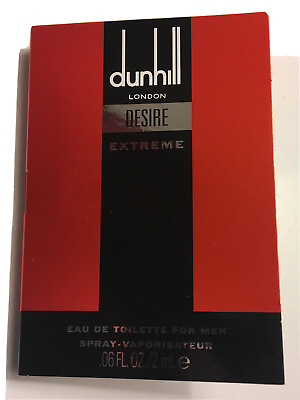 #ad Alfred DUNHILL DESIRE EXTREME 0.06 oz 2 ml EDT Spray Mini Travel Sample Vial $5.99