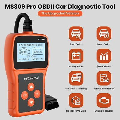 #ad Automotive OBD2 Diagnostic Scanner Car Check Engine Light OBD Code Reader amp;Fault $16.25