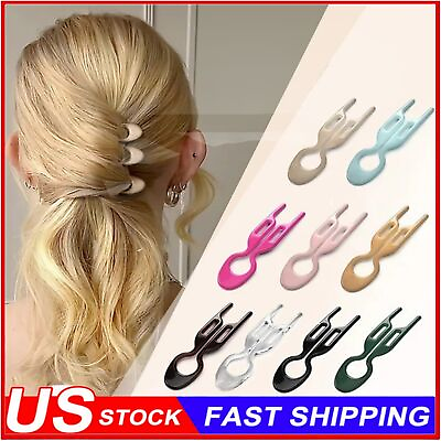 #ad 10 PCS French Hair PinU Shaped Wavy Hair Clip French Twist Hair Pin For Women $7.39