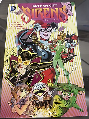 #ad Gotham City Sirens Book One by Paul Dini 2014 Trade Paperback back has a tear $14.00