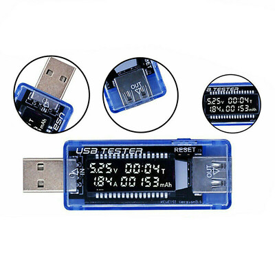 #ad USB Charger Doctor Current Voltage LCD Detector Meter Battery Power Tester AU $12.28