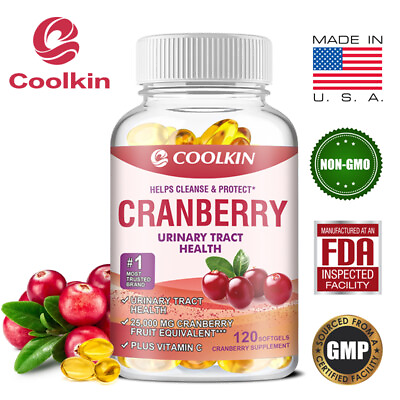 #ad Cranberry Capsules 25000mg Promote Urinary Tract HealthHelps Cleanse amp; Protect $7.83