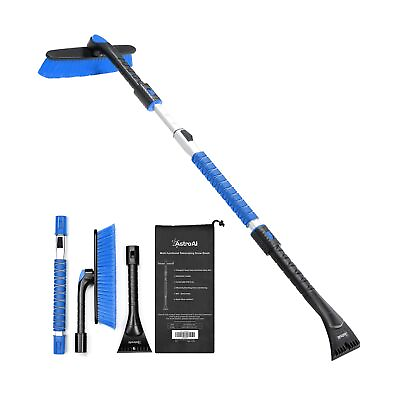 #ad AstroAI 47.2quot; Ice Scraper and Extendable Snow Scraper for Car Windshield with... $40.39