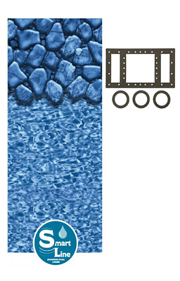 #ad Boulder Swirl Rectangular 4#x27; Flat Bottom Beaded Liner for Fanta Sea™ Pools $399.99