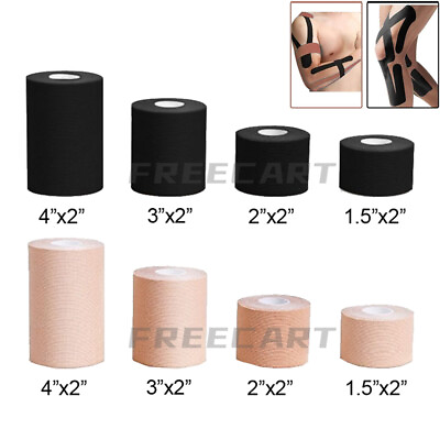 #ad Kinesiology Tape Athletic Muscle Support Sport Elastic Physio Therapeutic Roll $6.58