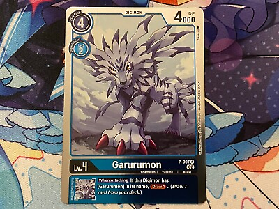 #ad Garurumon P 007 NM Digimon TCG $3.00